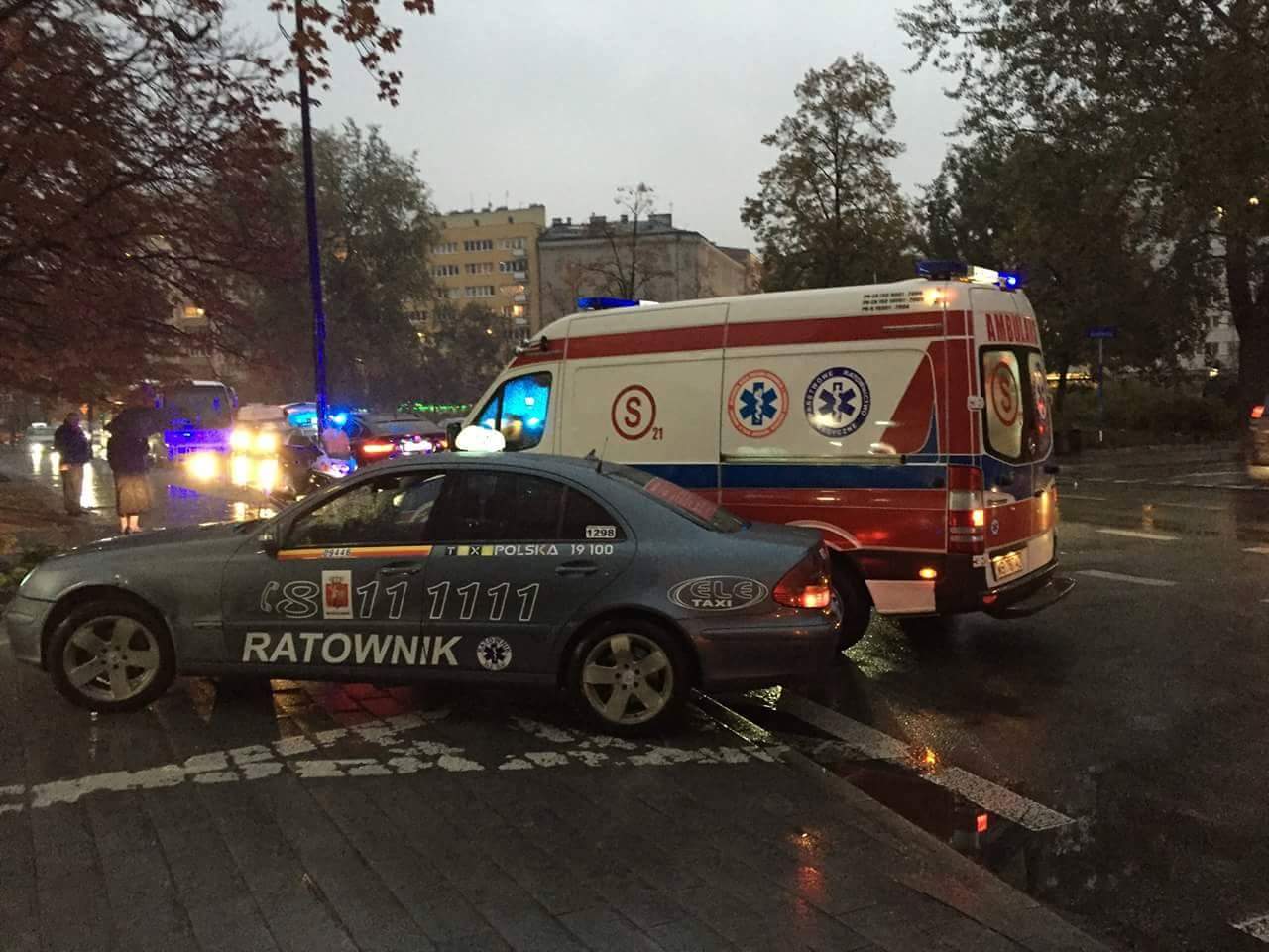 Taksówkarz Ele Taxi - dojazd na miejsce wypadku